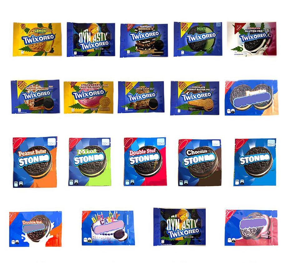 

Packaging bags biscuit stoneo stuf chocolate birthday cake peanut butter cookie mylar edibles packaging bag cookiess package 500mg