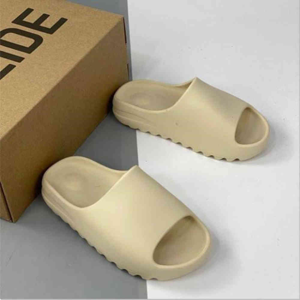 

2022 Slides''yezzies''Slippers Foam Runne desert sand earth brown resin mens womens Sandal Slipper Cool With Box, Deep purple