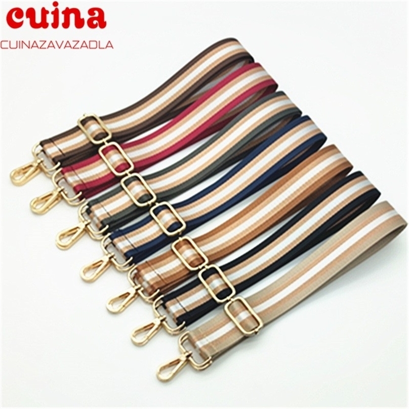

Fashion Nylon Bag Strap Woman Colored Straps For Crossbody Messenger Shoulder Accessories Adjustable Belts 220812