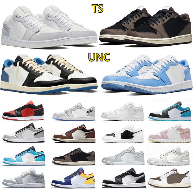 

Jumpman 1 OG 1s Low Mens Basketball Shoes Sneakers UNC Grey Light Chocolate White Black Bred Panda Royal Multi Chicago Midnight Washed, Color#49