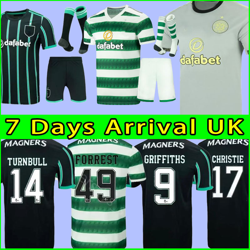 

soccer jersey Adult suit Kids kit 22 23 Celtic away home EDOUARD 2022 2023 Men BROWN DUFFY TAYLOR ELYOUNOUSSI MCGREGOR away black child FANS football shirts