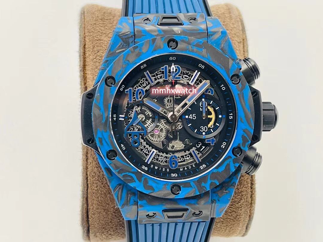 

BHF Carbon fiber watch with4700 movement 1242 movement sapphire crystal mirror one-button quick change strap system waterproof, As shown