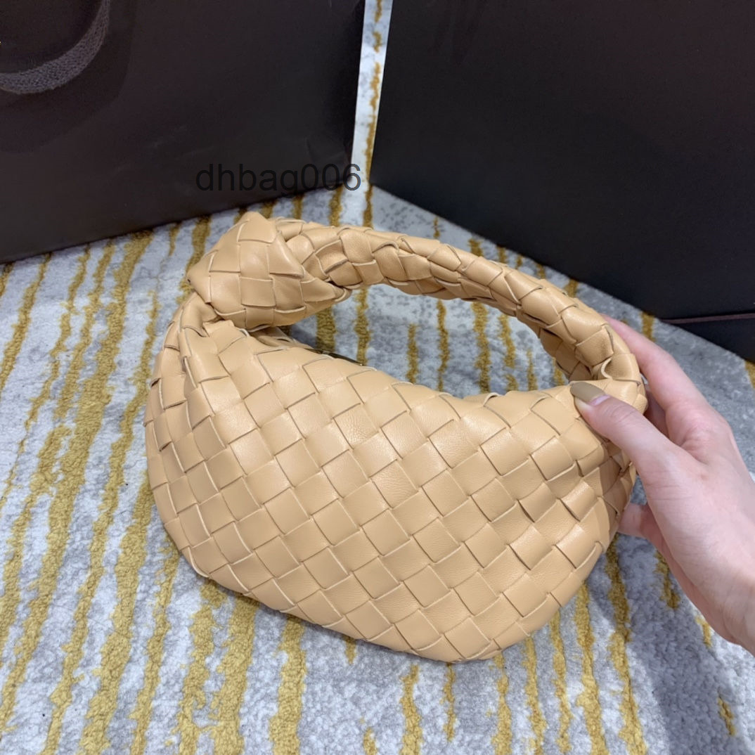 

Bags 2022 Bottegasvenetas Handbag Bottegas Designer Woven Knotted Mini Jodie Cloud High Women's Portable Leather HHLN, Black