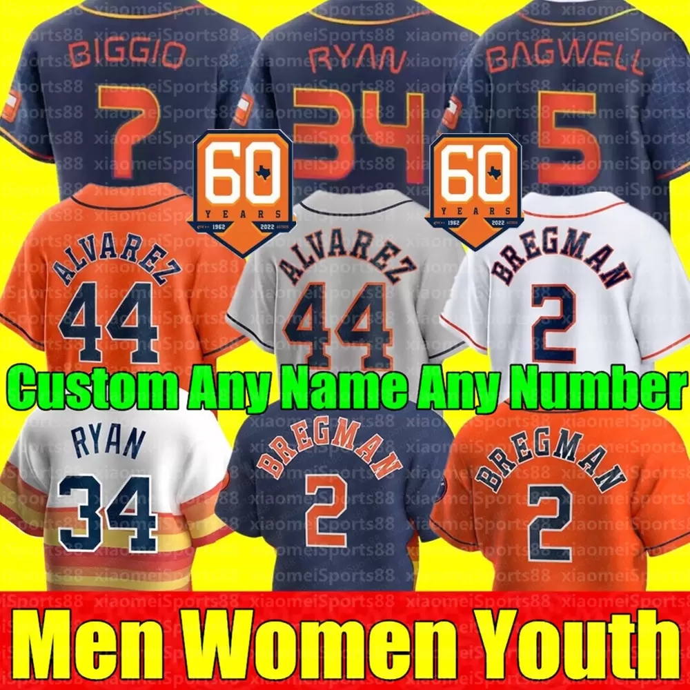 

Men Women Custom 2022 City Connect Baseball jerseys Jose Altuve houston George Springer astros Michael Brantley Yuli Gurriel Alex Bregman Nolan Ryan Craig Biggio, Navy coolbase