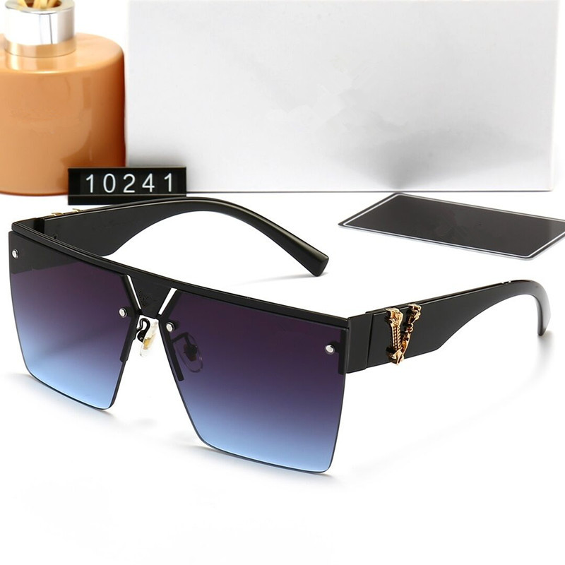 Summer Beach Designer Mens Woman Sunglasses Fashion Lunettes de soleil ADUMBRALES POUR HOMME FEMMES UV400 MODÈLE 0019 6 COULEUR HARGE QUALITÉ AVE