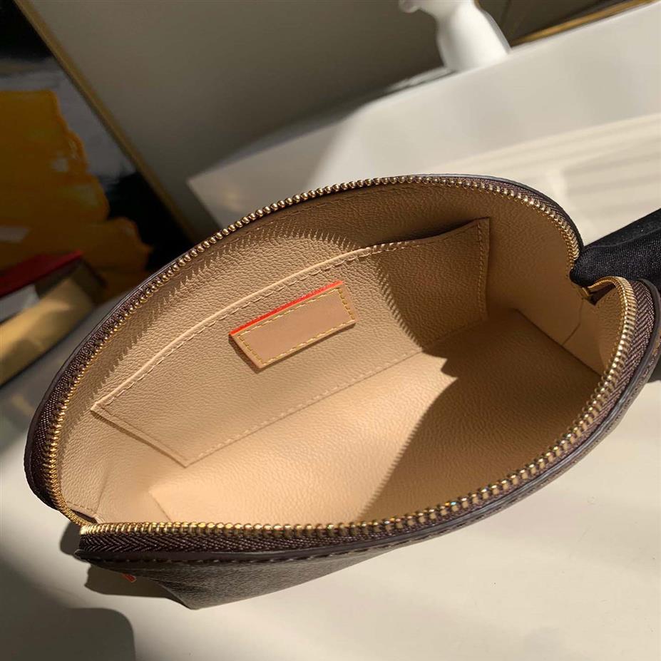 

Beauty cases women make up bag high quality wash bag cosmetic bags purse handbag2266, Brown flower letter