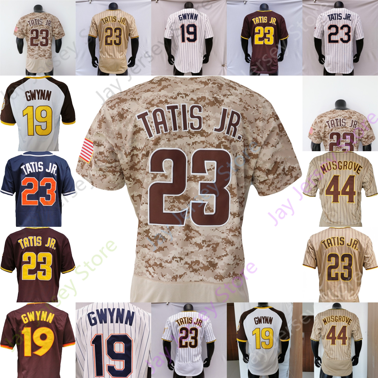 

Jake Cronenworth Jersey Tony Gwynn Coffee 1982 Fernando Tatis Jr. Navy Button Turn Back Joe Musgrove Coffee Pinstripe Player Camo Youth Adult Women, 19 tony gwynn white pinstripe turn back