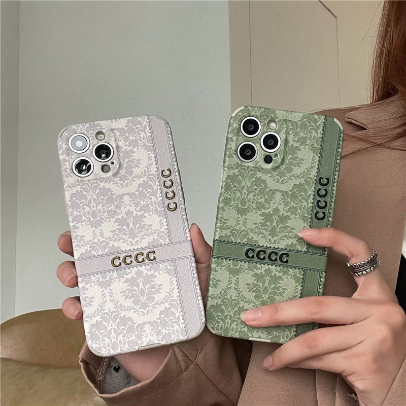 

Shockproof Phones Cases Stylish Phone Case Luxury Designer Mens Womens Embroidery Totem For iPhone 13 11 12 pro 7 8 X XS High Quality, Beige