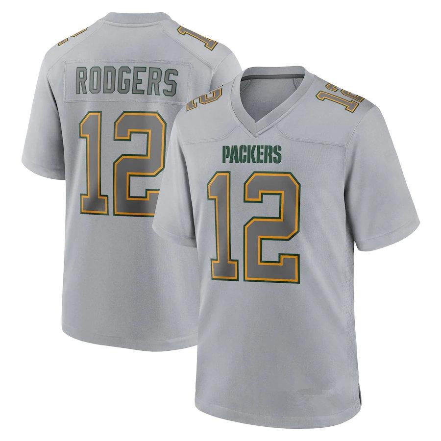 

Jersey women youth Aaron Rodgers #12 Green Bay''Packers''MEN Atmosphere Fashion football Silver''nfl