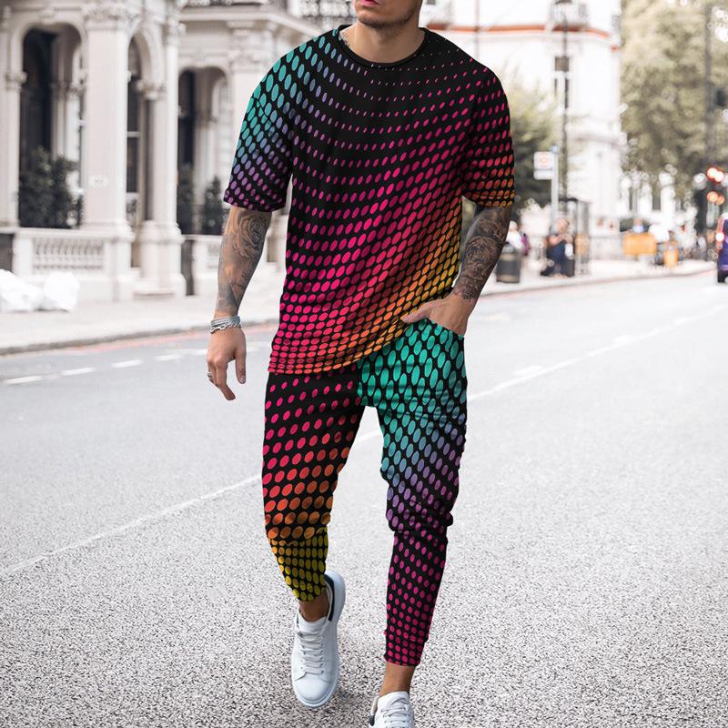 

Men' Tracksuits 3D Printed Man Pants Casual Comfortable Sweatpant Men Summer Clothing Male Trousers Short Sleeve Shirt SuitMen, Ts6699