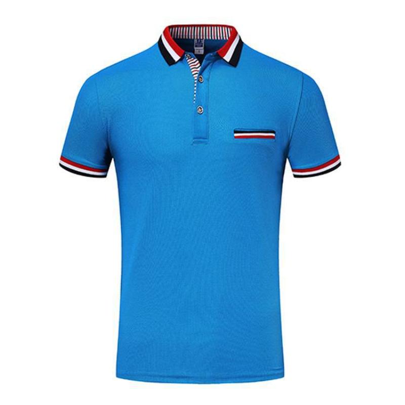 

Men' Polos Summer Men' Clothing Cotton Oversized T Shirt Three Color Pocket Gothic Martini Racing Short Sleeve Male Camisa M-4xlMen, Mei hong