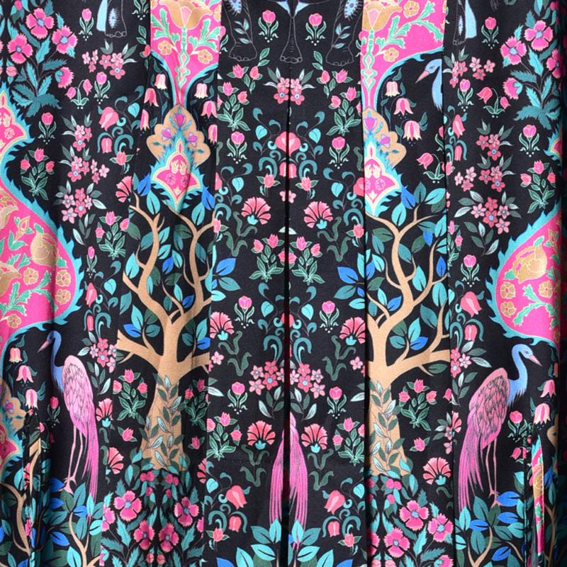 

Skirts Spring / Summer Vintage Style Plant Printing Split Skirt WomenSkirts