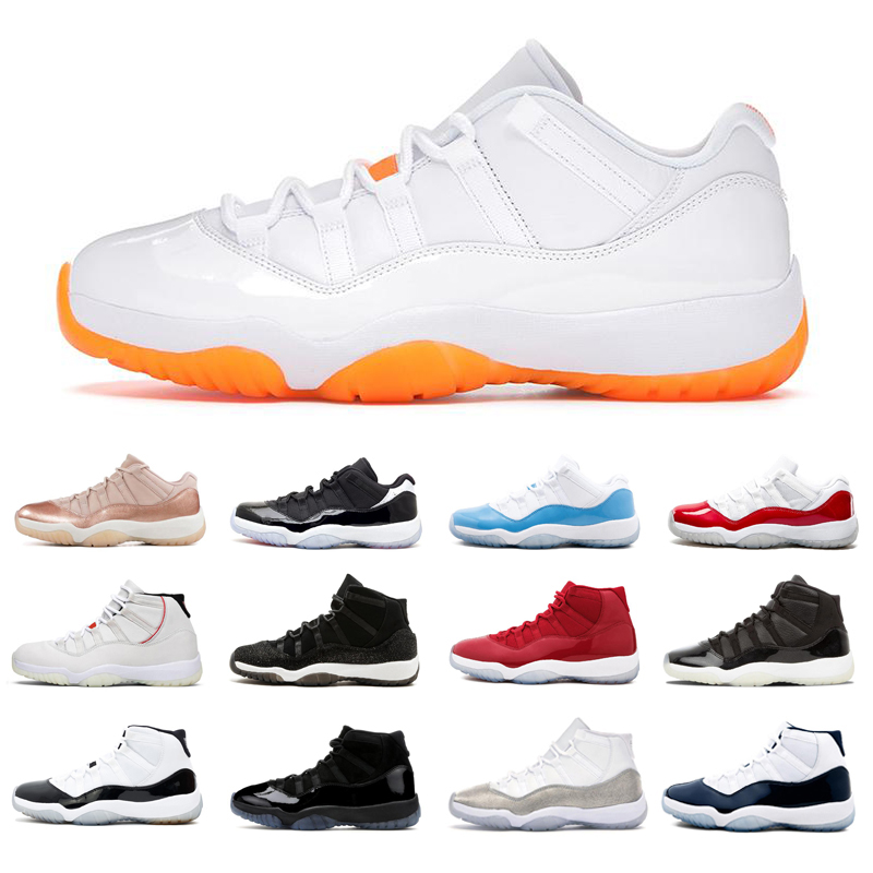 

11s Men Basketball Shoes 11 Cool Grey Gamma Blue Rose Gold Space Jam Platinum Tint Concord Low Mens Trainers Sports Womens Sneakers, Low navy snakeskin
