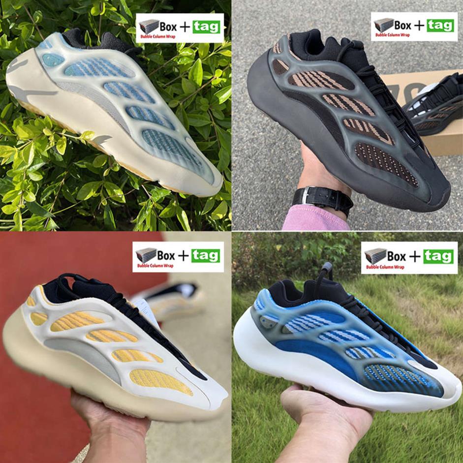 Mode kyanite 700 v3 chaussures de course avec boîte argile Brown Brow Glow in the Dark Men Women Shoe Azareth A Ah Azael Reflective S344D