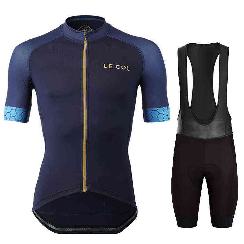 Le Col Men's Cycling Jersey Mountain Bike Clothing Anti-uv Racing Mtb Bicycle Shirt Uniform Breathable
