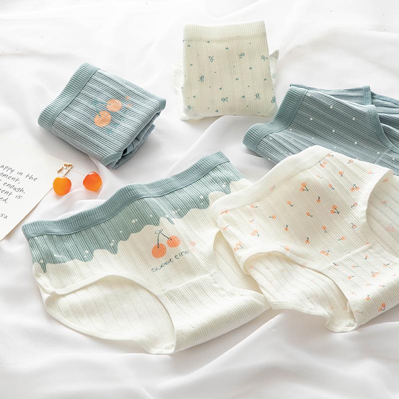 

Womens Cotton Underwear Sexy Thread Panties Fashion Soft Comfort Girls Briefs Mid Waist Seamless Underpants Female Lingerie, White background