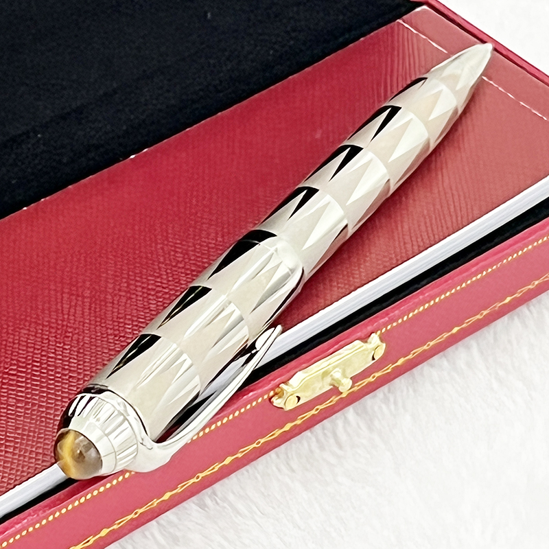 

LGP Luxury Ballpoint Pens Metallic Bamboo Leaf Grain Carving Big Size Writing Supplies With Red Box Options, As pic show