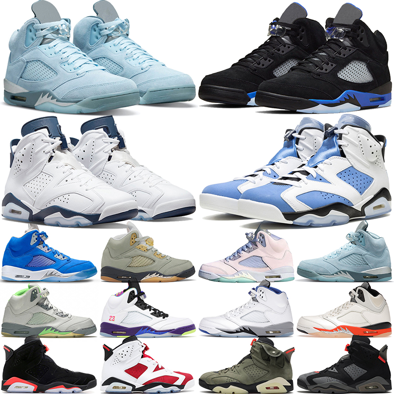 

men basketball shoes 6s UNC 6 University Blue Midnight Navy 5s Racer Blue 5 Easter Fire Red mens womens outdoor sports trainers sneakers, 6s defining moments