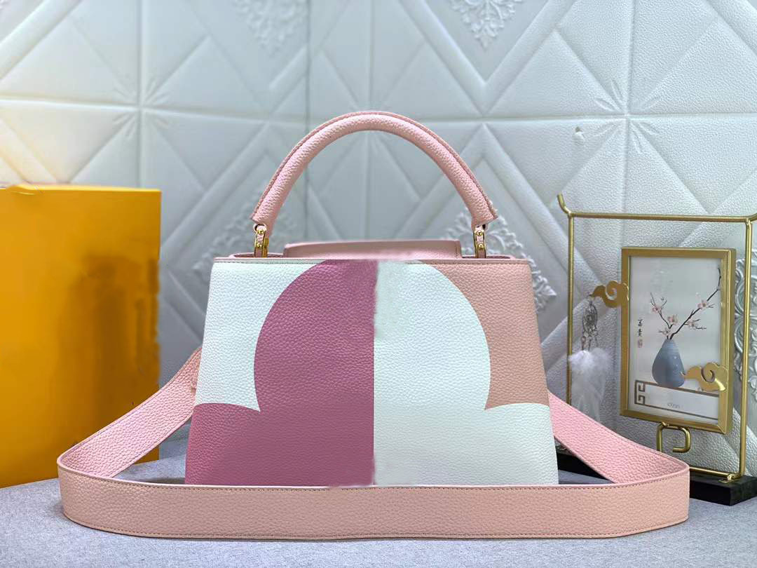 

2022 Classic Fashion Handbag Purse Ladies Shoulder Bag With Pressed Print Leather Tote Horse Charm Crossbody Bag High Quality 2022, Green#59670