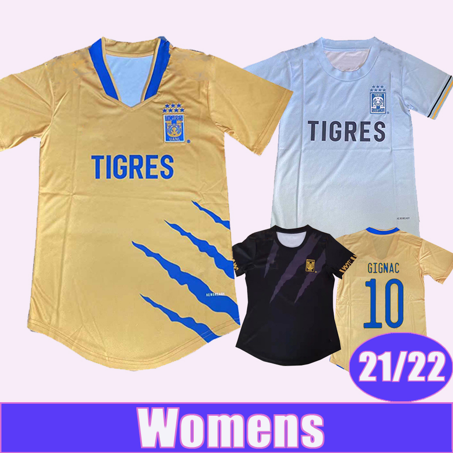 

21 22 Tigres de la UANL Women Soccer Jerseys GIGNAC PIZARRO QUINONES Home Away 3rd Football Shirts F. THAUVIN RODRIGUEZ DUENAS ORTEGA Short Sleeve, Nv4470 21 22 away liga mx patch