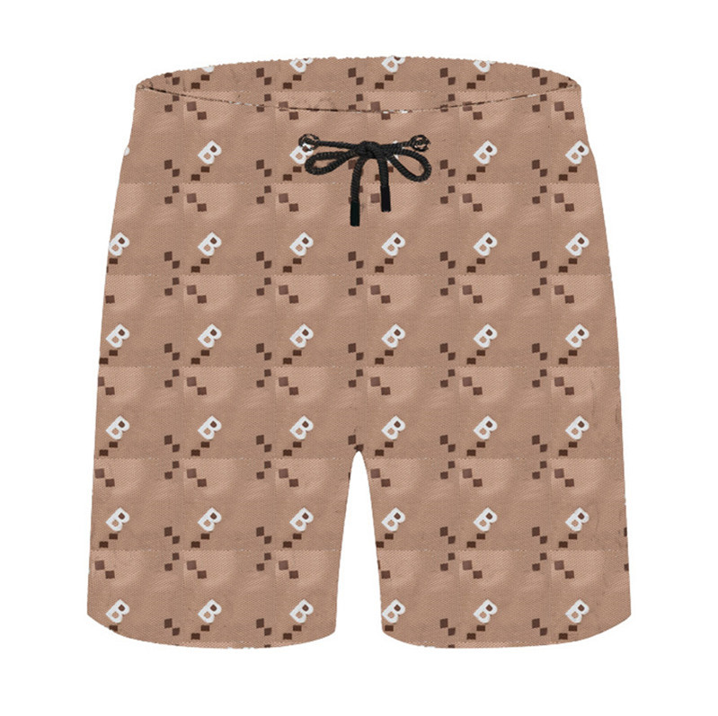 

Leisure Letter Designer Bathing Shorts Men Summer Running Swimming Shorts Male Outdoor Elastic Waist Sports Gym Short Pants, 1#