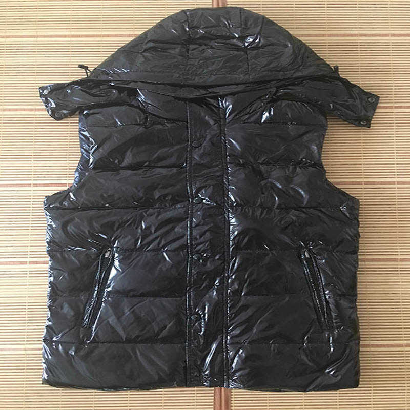 

Monclair Vests Designer Men and women winter down vest Classic feather weskit jackets Men's Vests casual vests coat, Black shiny