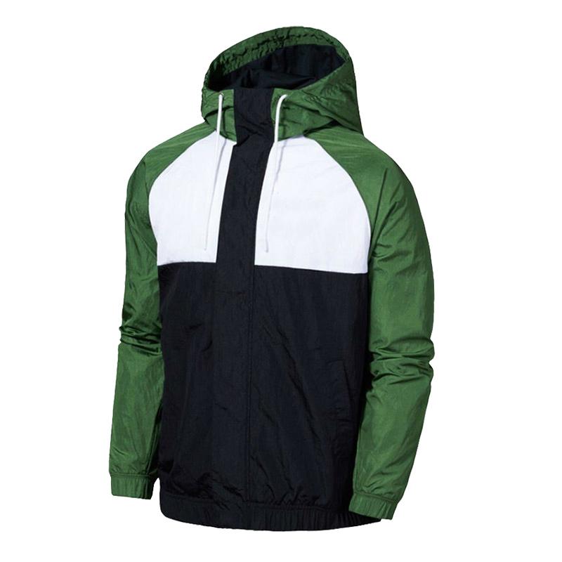 

Men's Jackets Fashion Men's Casual Jacket Hooded Zipper Shirt Windproof Waterproof Outdoor Sportswear Mountaineering Suit Spring AutumnM, Green