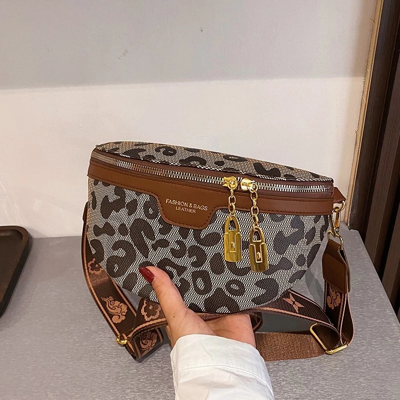 

New Luxury Women Fanny Pack Purse Fashion Leather Waist Bags Shoulder Crossbody Chest Bags Brand Designer Female Belt Bag Hip Pack, Pls choose