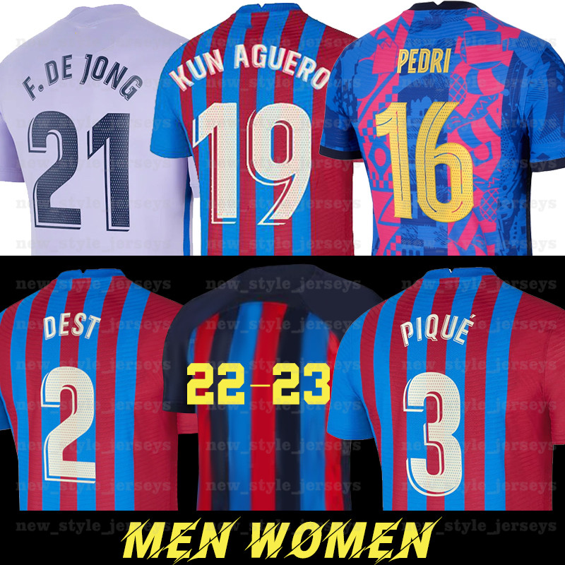 

MEMPHIS PEDRI ADAMA AUBA Camisetas de football soccer jersey FERRAN ANSU FATI 2021 2022 2023 GAVI F. DE JONG DEST kit shirt men kids sets socks BARCELONA BARCA, Men(ba sa)
