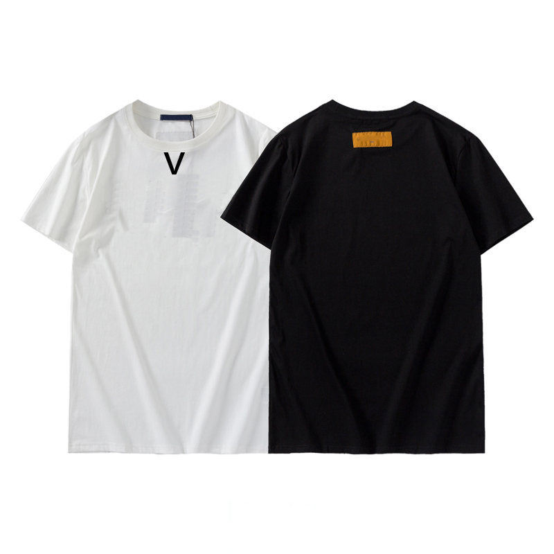 

2022 New Brand Luxury Designer Tee Chest Letter Embroidery Heavy Embroidery Signature Short-sleeved T-shirt Men and Women Tshirt, White