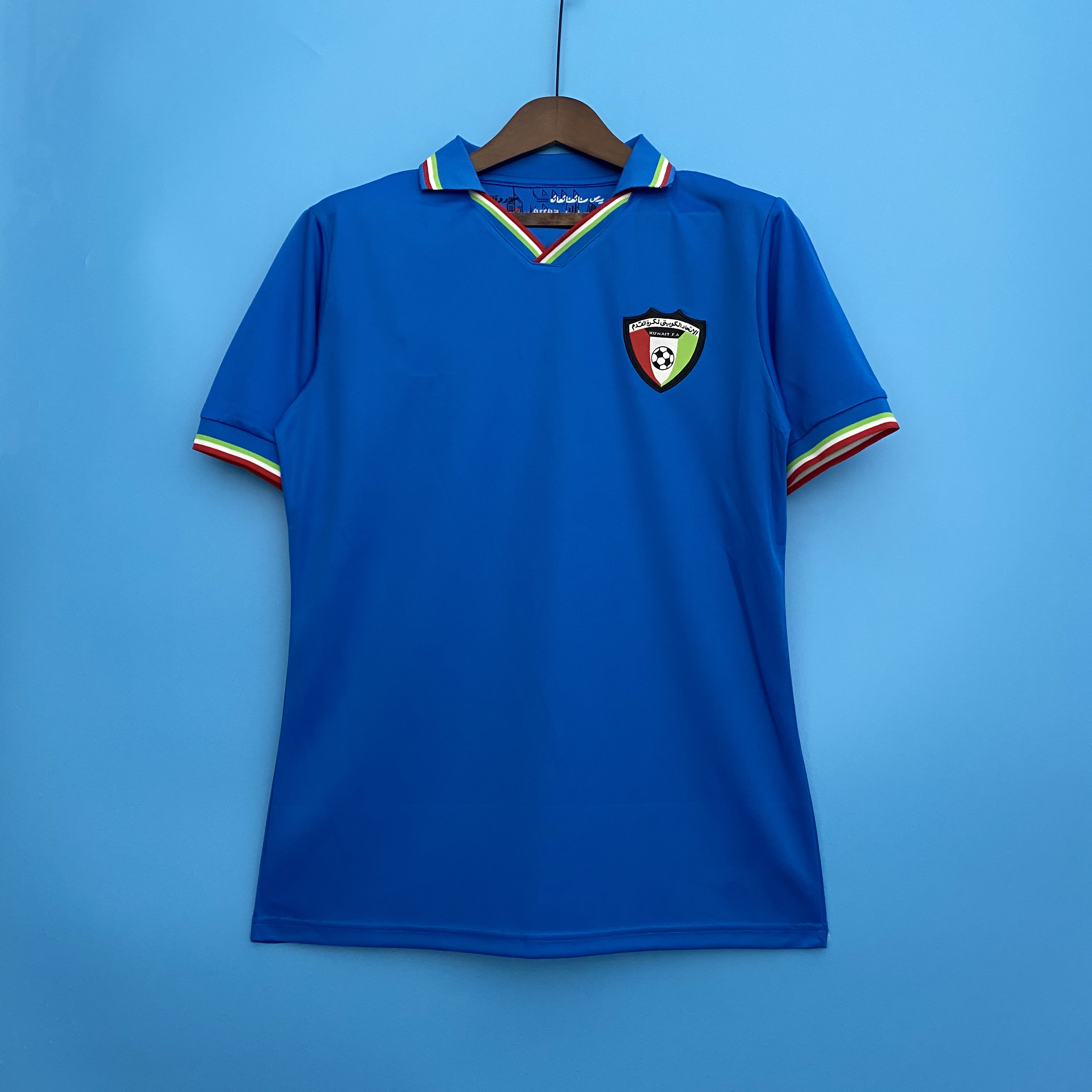 

2022 Kosovo home soccer Men' T-Shirts jersey blue -XXL