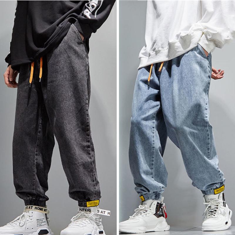 

Men' Jeans Hip Hop Men Harem Casual Streetwear Man Loose Washed Jogger Cargo Pants 2022 Fashion Denim Trouser Vaqueros De HombreMen, 1 blue