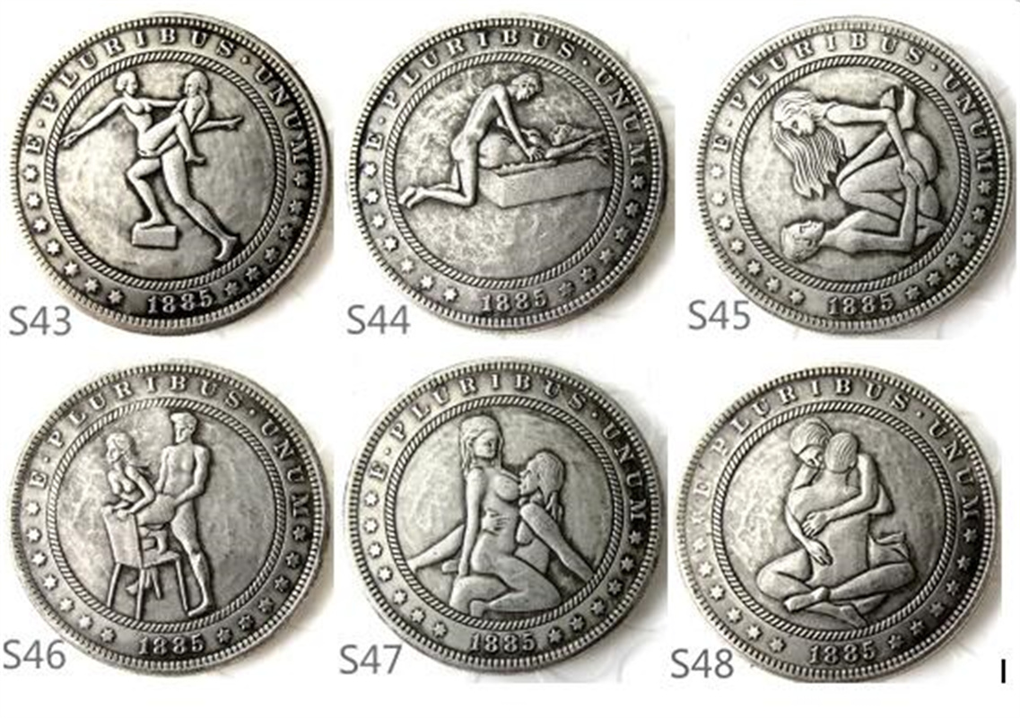 

S43-48 Hobo Morgan Dollar Silver Plated Craft Copy Coins Ornaments home decoration accessories