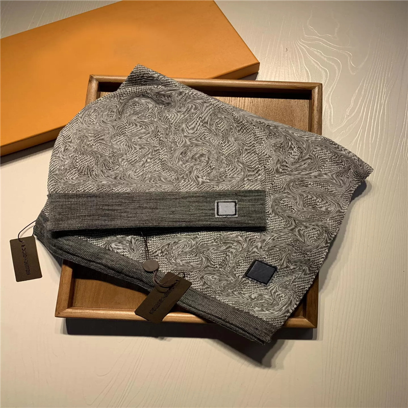 

2022 Designer Women mens knitted Scarf Hat Set Winter Warm Hats scarves Beanie for men