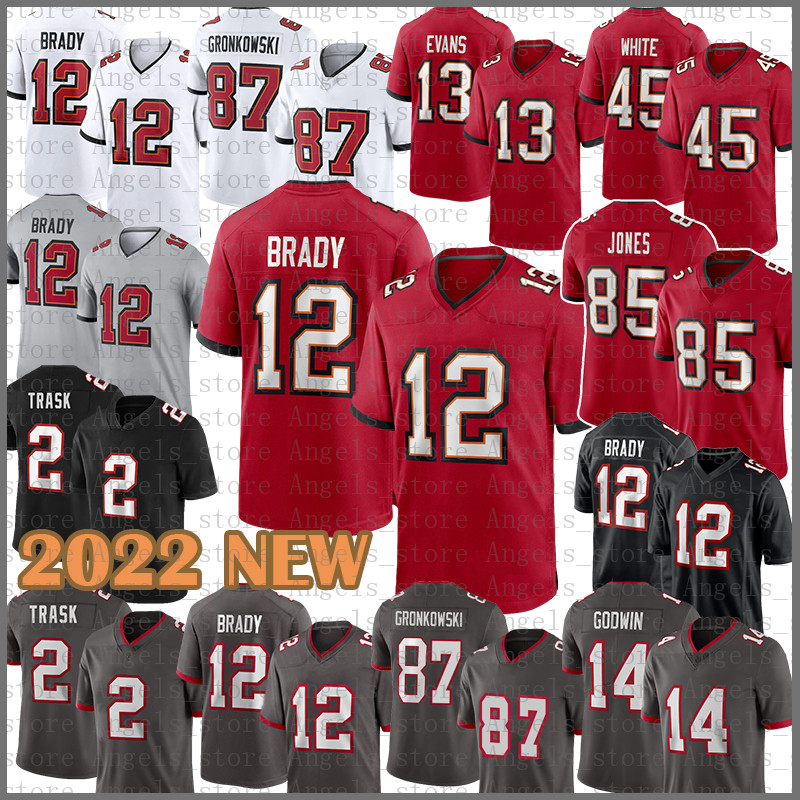 

12 Tom Brady Football Jerseys 31 Antoine Winfield Jr. Tampas Bayes 85 Julio Jones Buccaneeres 13 Mike Evans 45 Devin White 14 Chris Godwin 2 Kyle Trask 54 Lavonte David, Patch+mens-haid
