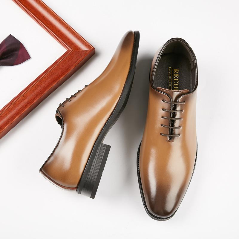 

Dress Shoes X0010 Men Formal Leather Business Casual High Quality Office Luxury Male Breathable Oxfords, Black