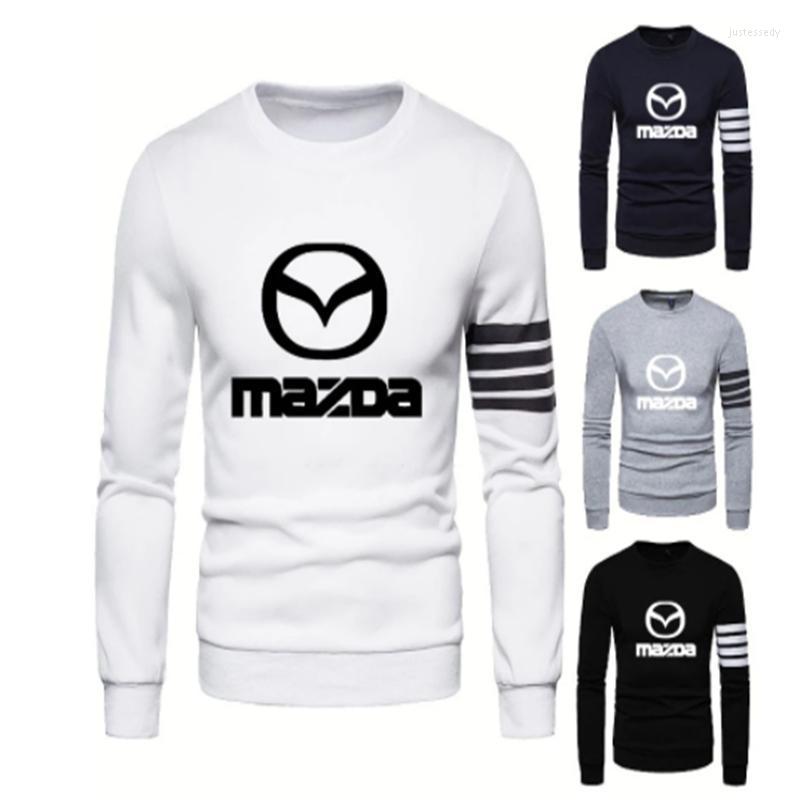 

Men's Hoodies & Sweatshirts Spring Autumn Men's MAZDA Printing Casual Splicing Sweatshirt High Quality Cotton PulloverMen's Just22