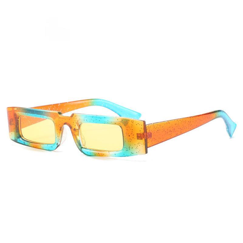 

Sunglasses Vintage Small Rectangle Women Fashion Colorful Eyewear Men Trending Champagne Sun Glasses Shades UV400