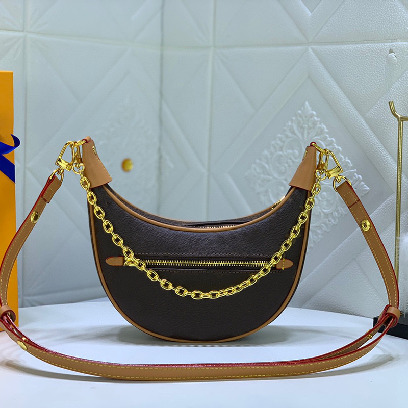 

Loop Half-moon Hobo Bag Handbag 2022 Cruise Croissant Monograms Baguette Shoulder Cross-body Canvas Cowhide Chain Designers Women Handbags Purses Tote, ##