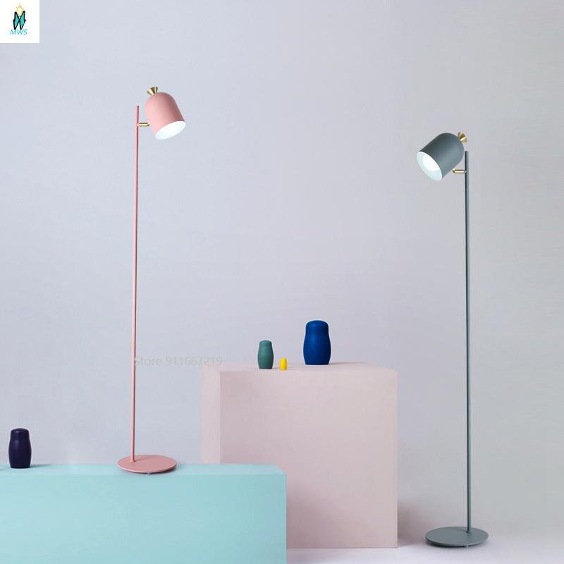 

Floor Lamps Nordic Modern Macaron Sweet Lamp For Bedroom Living Room Study Decoration Standing And Bedside Led Corner
