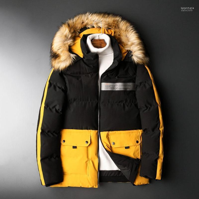 

Men's Down & Parkas JUSTAR Autumn And Winter Enlarged Cotton Padded Clothes Loose Fashion Casual Coat Kare22, Beige