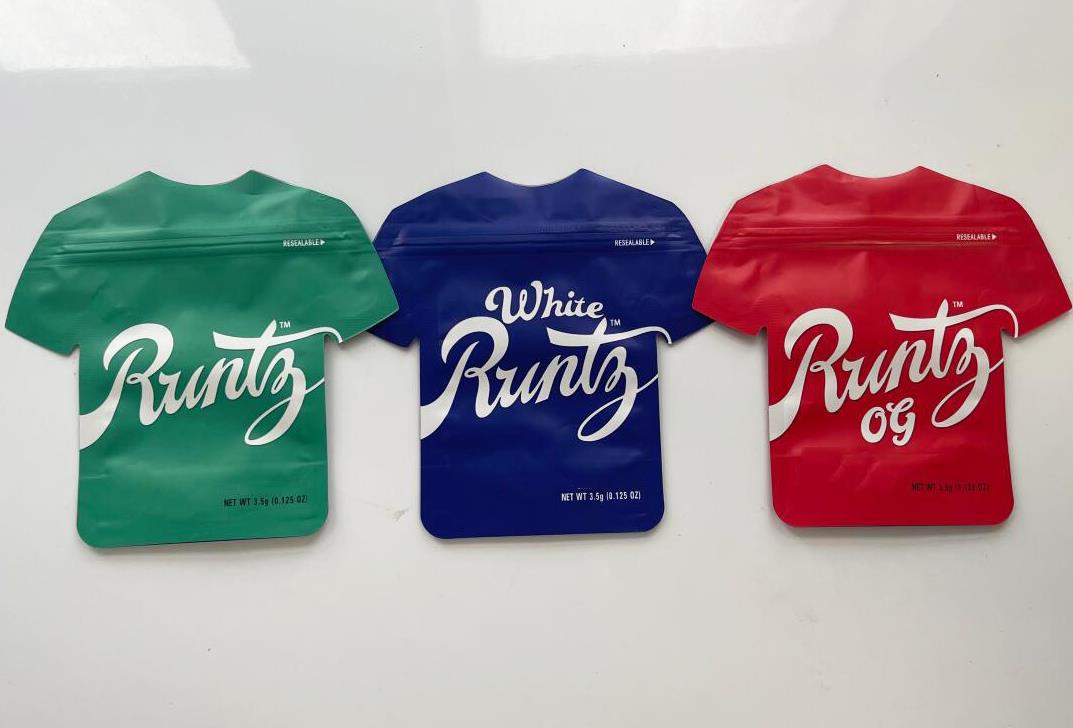 

Edible packaging bag runtz runty 3.5g Die Cut irregular unique shape Special-shaped mylar bags zip lock reseable stand up pouch childproof