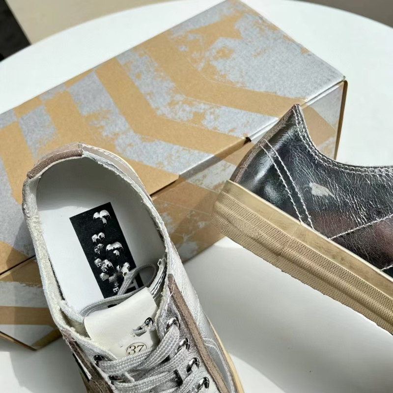 2022 Japan Brand Golden Sneakers Super Star Sequin Classic White Do-Old Dirty Shoes Oeron Designer Femmes Chaussures décontractées Diamond High Q