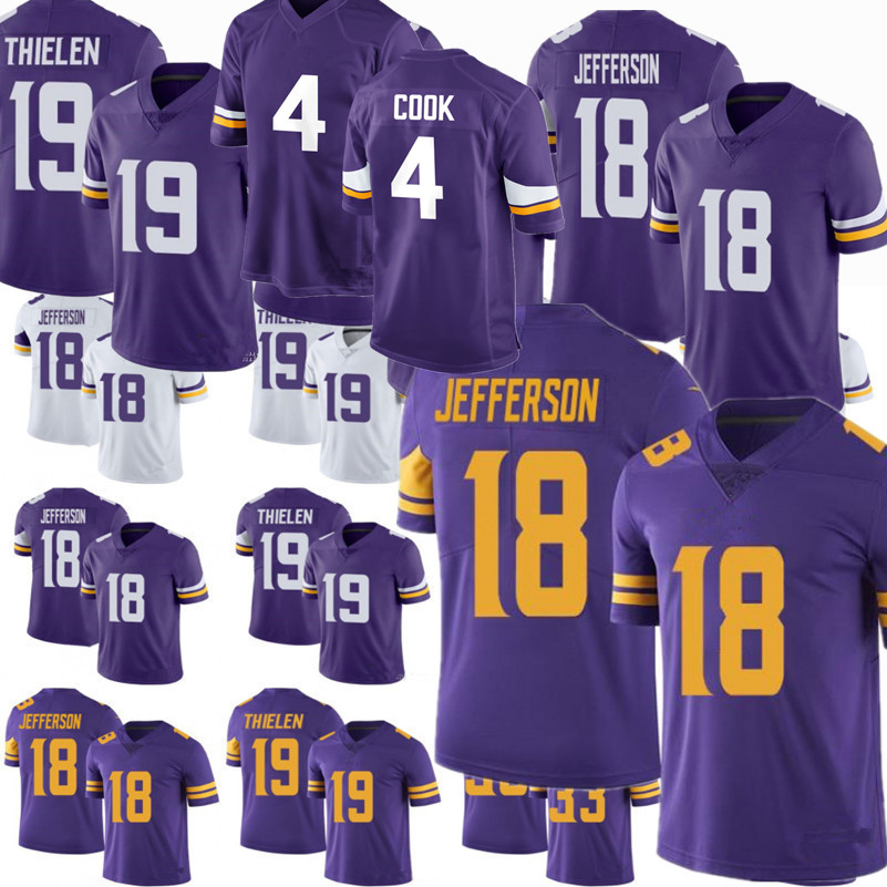 

18 Justin Jefferson Jersey Men 16 Lewis Cine 19 Adam Thielen 8 Kirk Cousins 4 Dalvin Cook 22 Harrison Smith 84 Randy Moss vIkiNgEs 7 Patrick Peterson Football Jerseys, Color