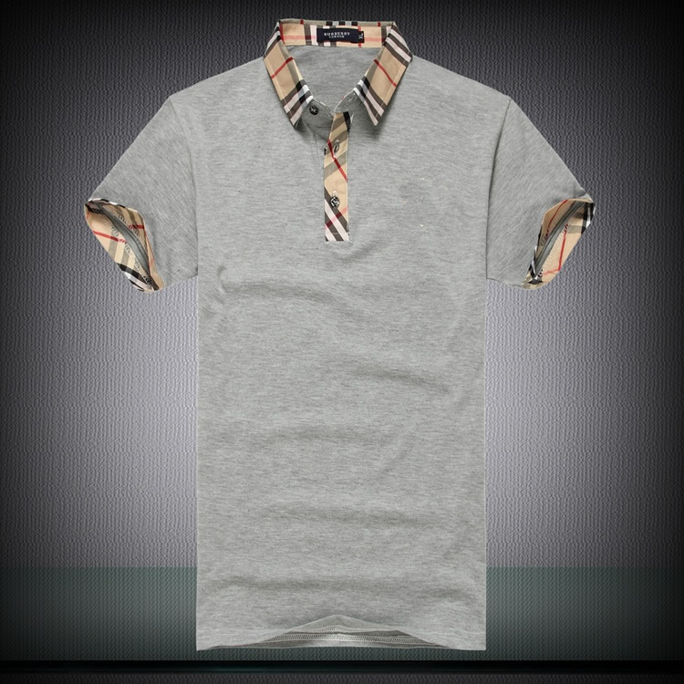 

Luxury Brand Embroidery Men Plaid Polo Shirts 22ss Bberry Casual Patchwork Tee Shirt, Blue