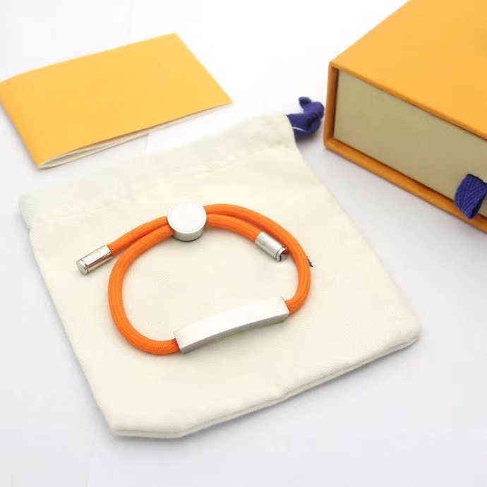 

Adjustable Titanium Steel and Corded Bracelet Lovers with Gift Retail Box Stock Slw