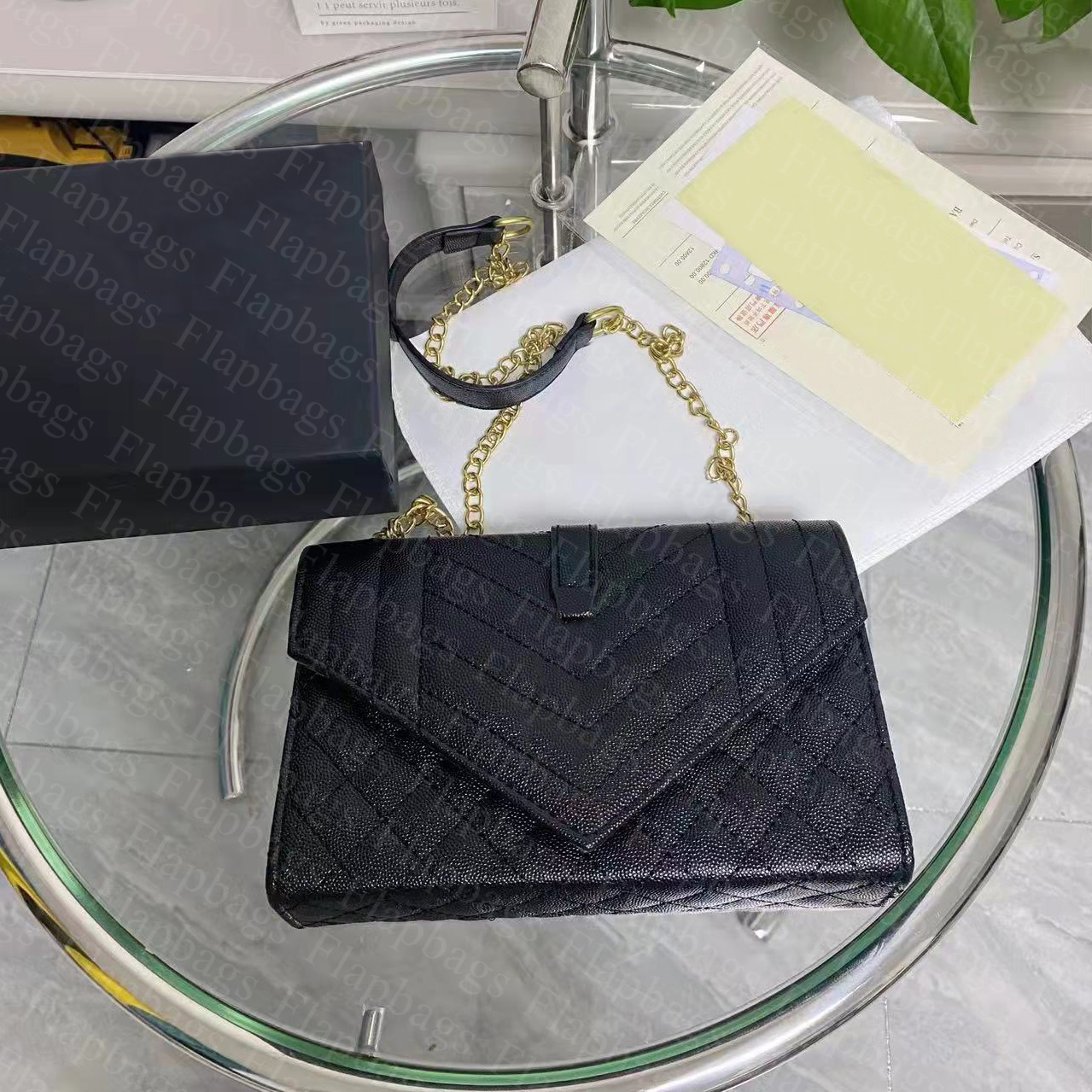 

Designer shoulder bag chain crossbody handbag luxury clutch shopping flap bags women wallet casual purses classic handbags lady totes leather wallets envelope bag, Not sold separately