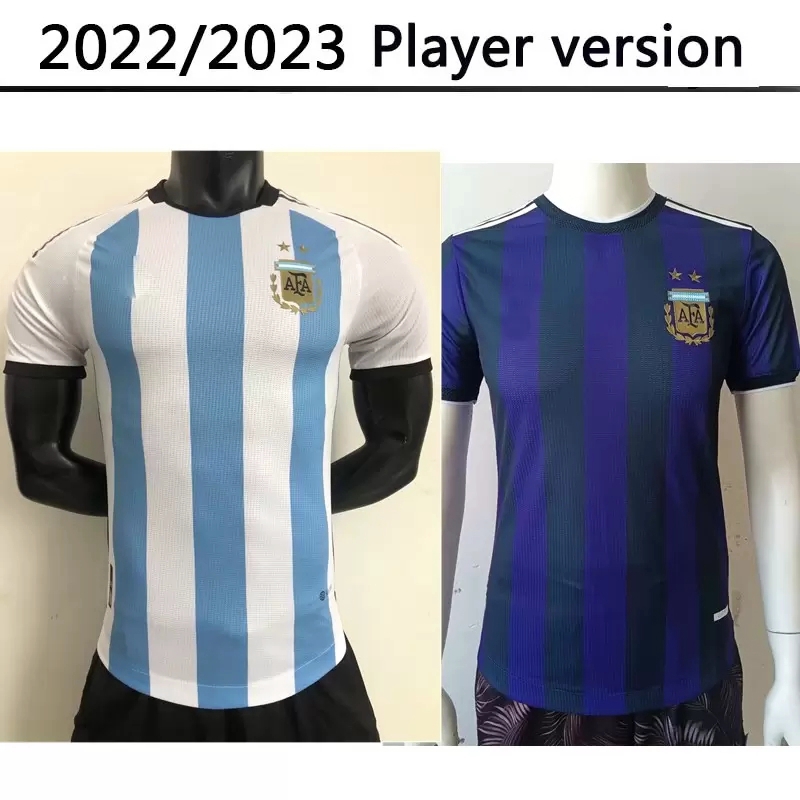 

2022 Argentina Player Version Soccer Jerseys home away 2022 2023 DI MARIA DYBALA Football Shirt AGUERO MARADONA MONTIEL MARTINEZ maillot men camesita, As shown