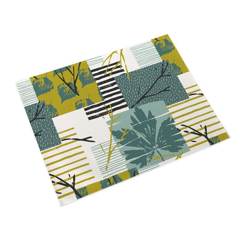 

Mats & Pads Ins Style Table Mat Plant Leaves Kitchen Place For Dining Waterproof Non-Slip Heat-Resistant Washable Dinner