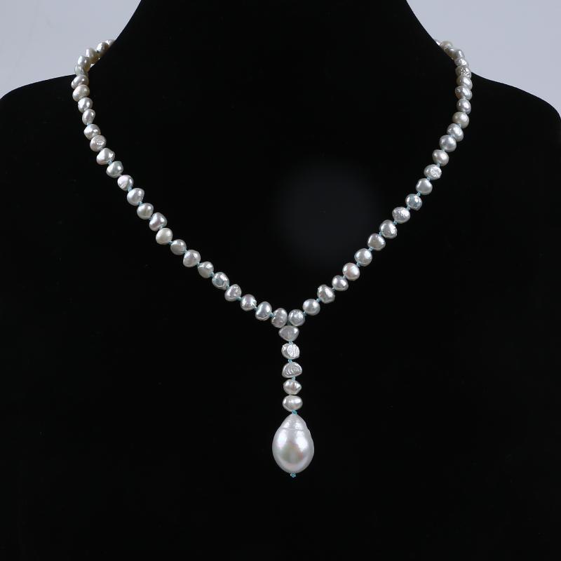 

Pendant Necklaces Fashion Necklace Baroque Natural White Freshwater Pearl For WomenPendant NecklacesPendant
